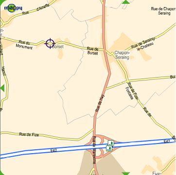 Plan d'accès au Château de Borset Plan d'accès au Château de Borset